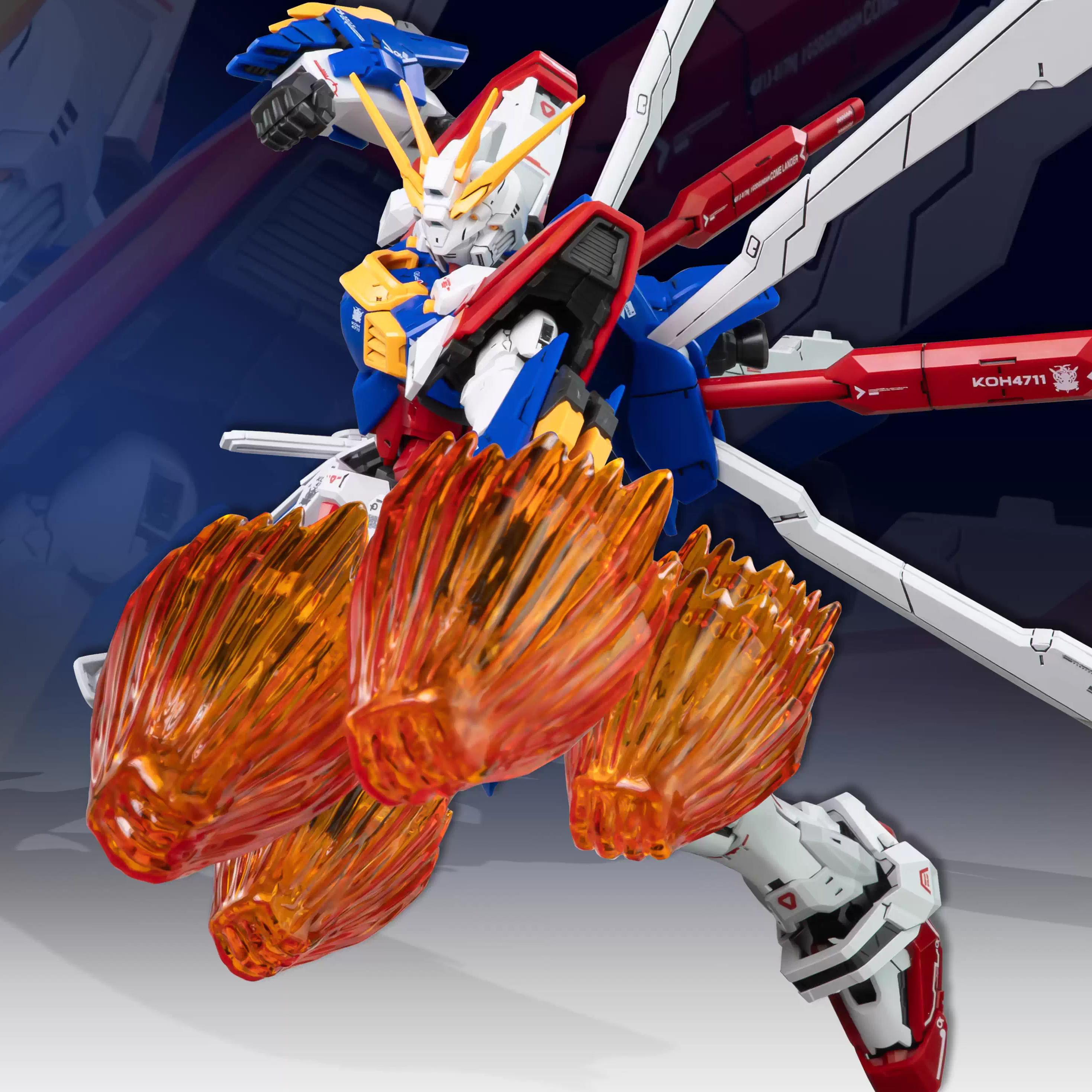 FAT CAT 1/100 GOD MODEL KIT RG DETAIL UP VER + EFFECT PART SET