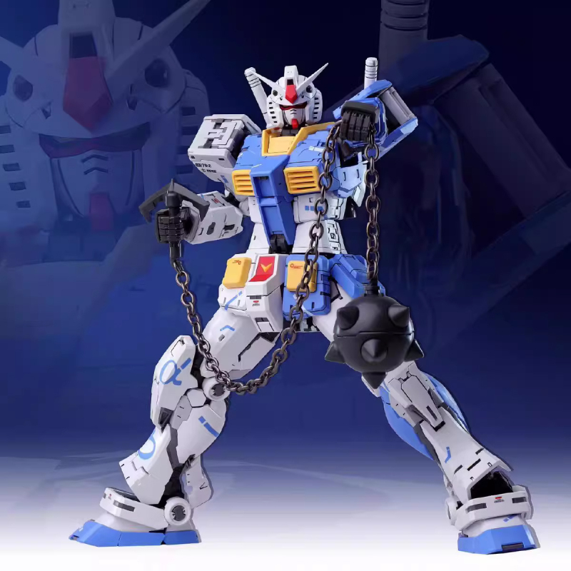 FAT CAT 1/100 RG DETAIL RX 78 MODEL KIT BLUE VER