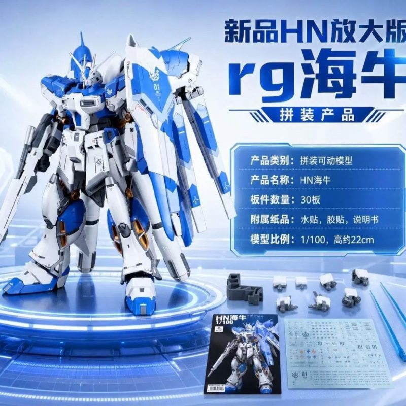 HN RG DETAIL SCALE UP  1/100 HI NU MODEL KIT