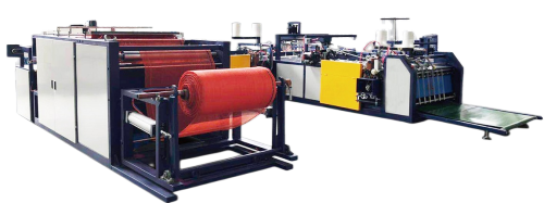 L cutting and stitching machine for leno mesh bags