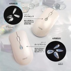 12色人工宝石ボタン付きワイヤレスマウス