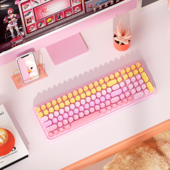 106キーカラフル無線キーボード　2色