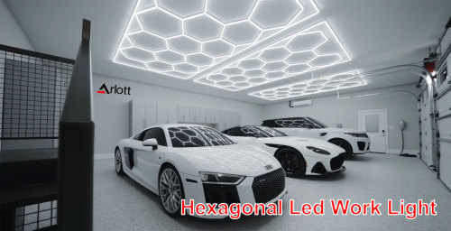 Guia de instalação de luz led hexagonal