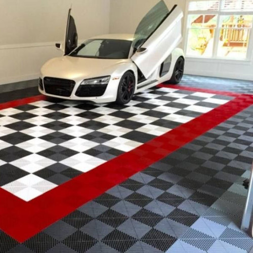 Outdoor car wash plastic floor tiles rubber interlocking