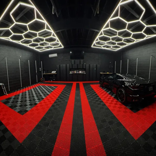 Top Qualified Interlocking Pvc Garage Floor Tiles Modular Garage Floor Mat For Carwash Detailing Shop