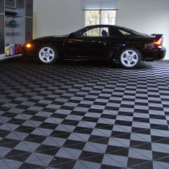 PVC baldosas modulares de enclavamiento para Carwash Car Detailing Taller Garaje Piso