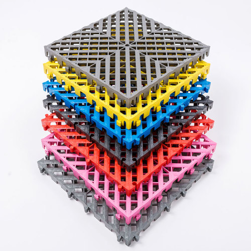 Carreaux de sol modulaires en PVC 3CM à emboîtement pour station de lavage et atelier d'esthétique automobile