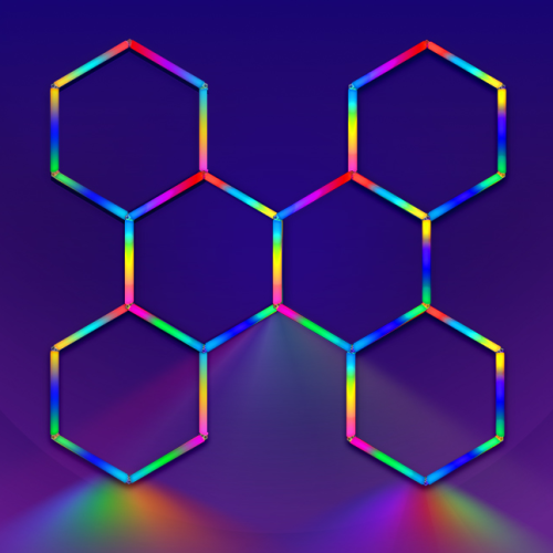 Ambiance colorée dans votre espace avec les lumières LED Hexagon RVB