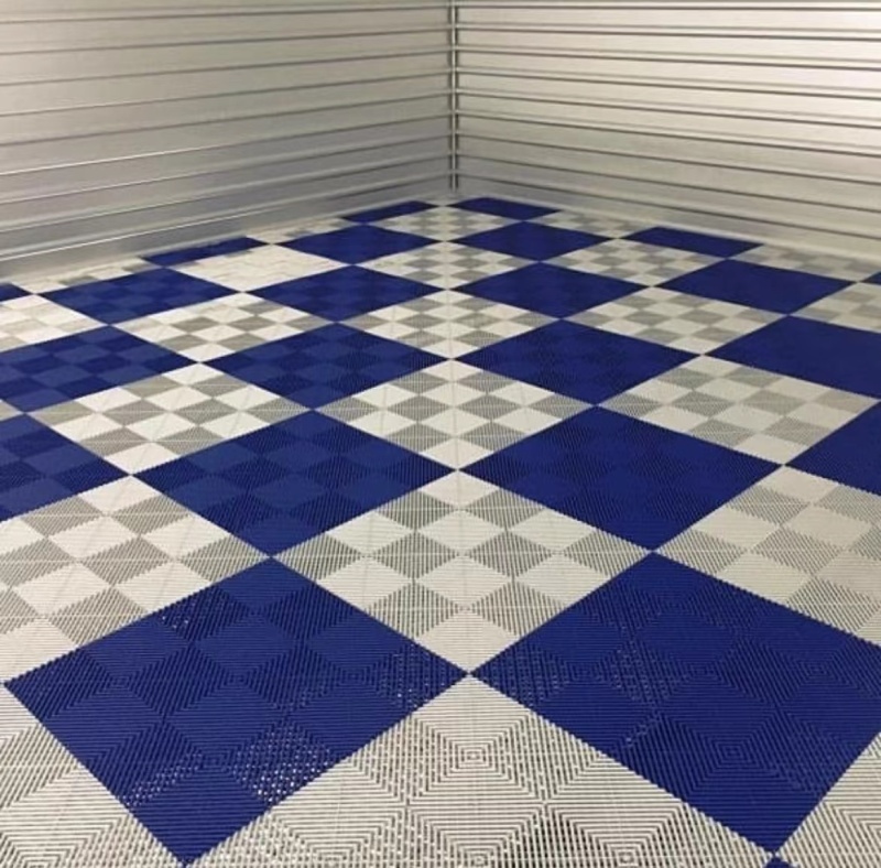 PVC baldosas modulares de enclavamiento para Carwash Car Detailing Taller Garaje Piso