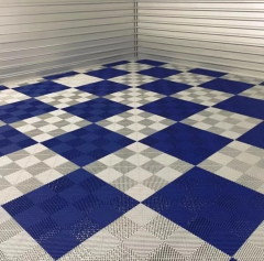 Free Flow Plastic Detailing Drainage PVC Flooring Interlocking Rubber Garage Floor Tiles