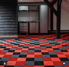 PP garage floor tile in interlocking plastic grid floor tiles interlocking plastic flooring pvc garage tiles