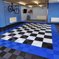 PP garage floor tile in interlocking plastic grid floor tiles interlocking plastic flooring pvc garage tiles