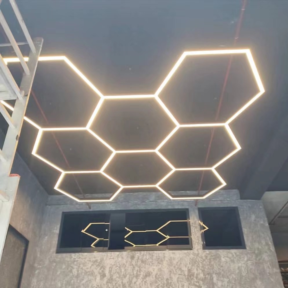 110V 220V detailing garage led detailing working light hexagonal led light for barbershop