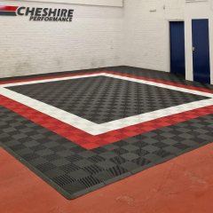 Free Design Customization Garage Floor Tiles Rigid Ribbed Waterproof Car Wash Floor