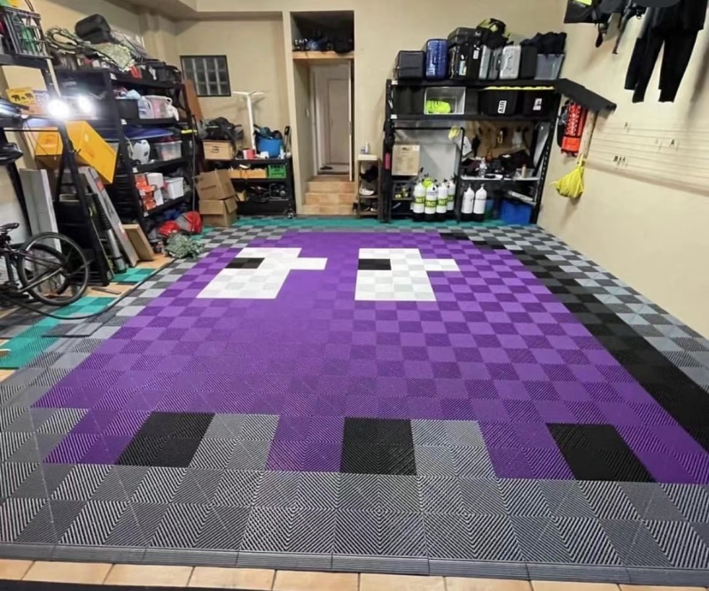 pvc floor covering car floor mats plastic garage floor tiles plastic tiles