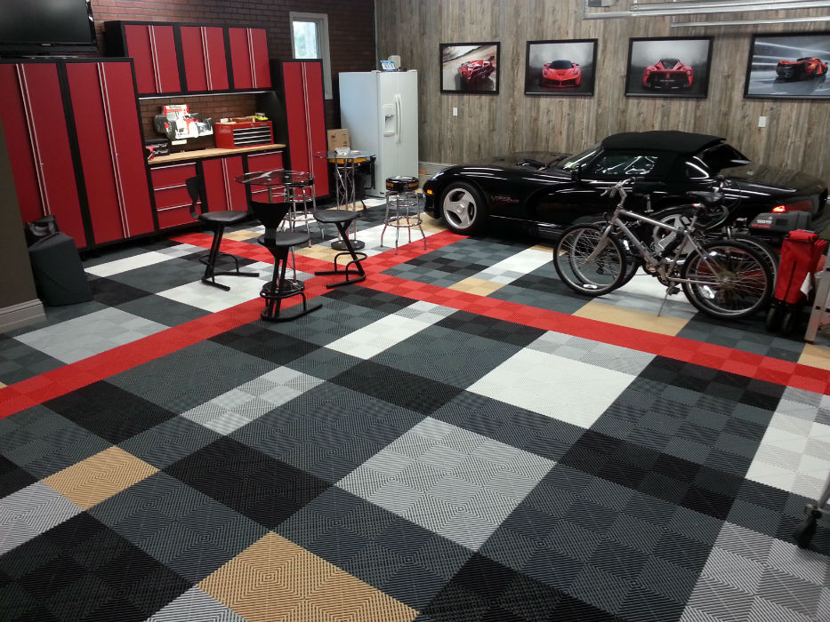 pvc floor covering car floor mats plastic garage floor tiles plastic tiles