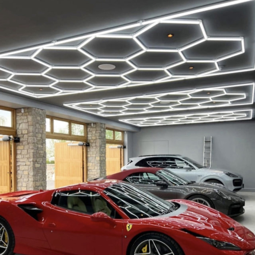 Hexagon Detailing Workshop Ceiling Led Lights For Car Shop And Garage Workshop Working Light Hexagon LED Light