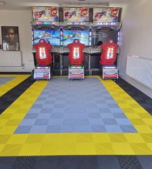 40*40*1.8cm plastic garage flooring tiles interlocking for detailing shop
