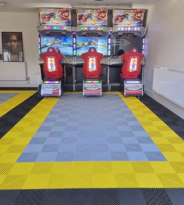 40*40*1.8cm plastic garage flooring tiles interlocking for detailing shop