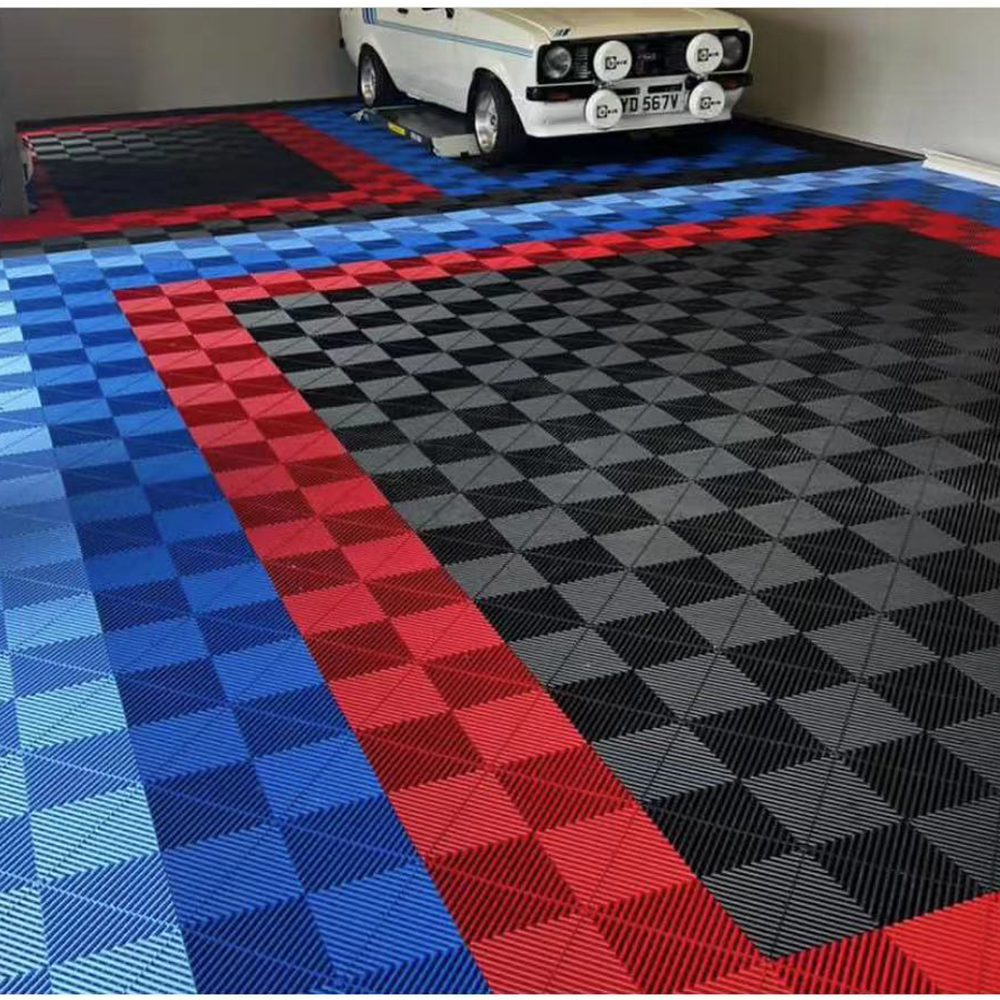 Factory Wholesale Car Wash Plastic Floor Interlocking Plastic Floor Tiles For Car Detailing