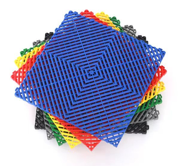 Factory Wholesale Car Wash Plastic Floor Interlocking Plastic Floor Tiles For Car Detailing
