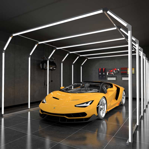 LED Tunnel Lighting, Car Detailing Tunnel for Car Care,Inflatable 6500k,110-120lm/v