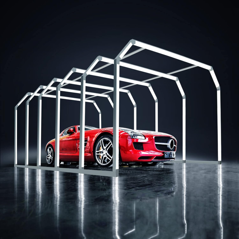 LED Tunnel Lighting, Car Detailing Tunnel for Car Care,Inflatable 6500k,110-120lm/v