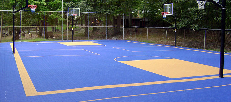 Sports Court Interlocking Floor Tiles For Outside Sports Court