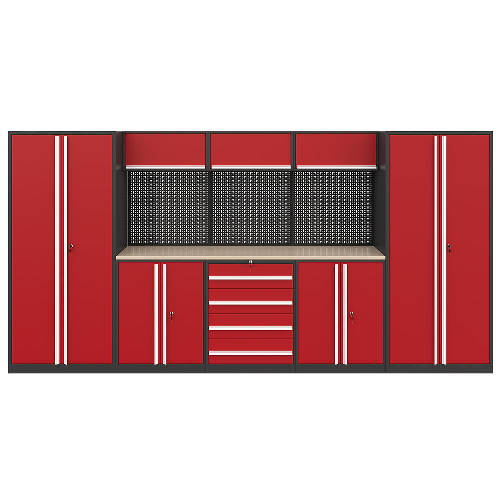 Large Steel Combination Workbench with Removable Feature Tool Cabinet for Home or Workshop Garage Use