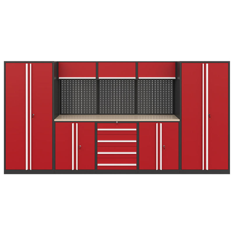 Large Steel Combination Workbench with Removable Feature Tool Cabinet for Home or Workshop Garage Use