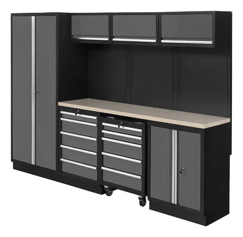 Wholesale Price Workshop Garage Metal Tool Cabinet/Tool Trolley/ Tool Cart With Handle and Wheels