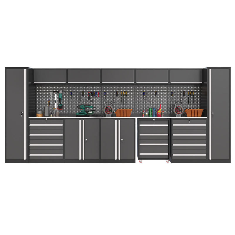 Large Steel Combination Workbench with Removable Feature Tool Cabinet for Home or Workshop Garage Use