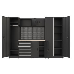 Large Steel Combination Workbench with Removable Feature Tool Cabinet for Home or Workshop Garage Use