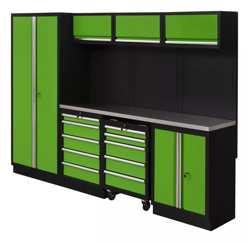Garage Tool Cabinet Metal Steel Workshop Workstation Drawer Work Bench with Tools