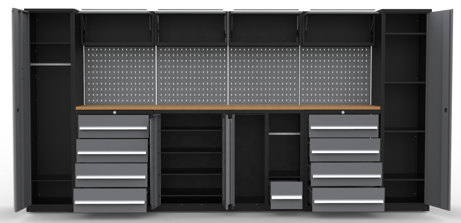 2025 Workstation Combo Workshop Storage Roller Tool Box Cabinets Tool Box Garage Cabinet and Workbench