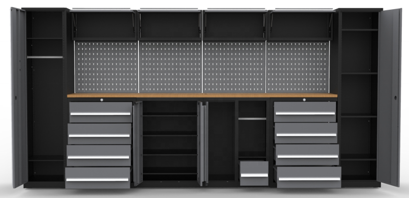 2025 Workstation Combo Workshop Storage Roller Tool Box Cabinets Tool Box Garage Cabinet and Workbench