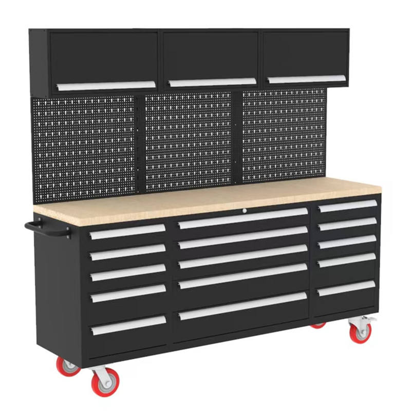 Wholesale Price Workshop Garage Metal Tool Cabinet/Tool Trolley/ Tool Cart With Handle and Wheels