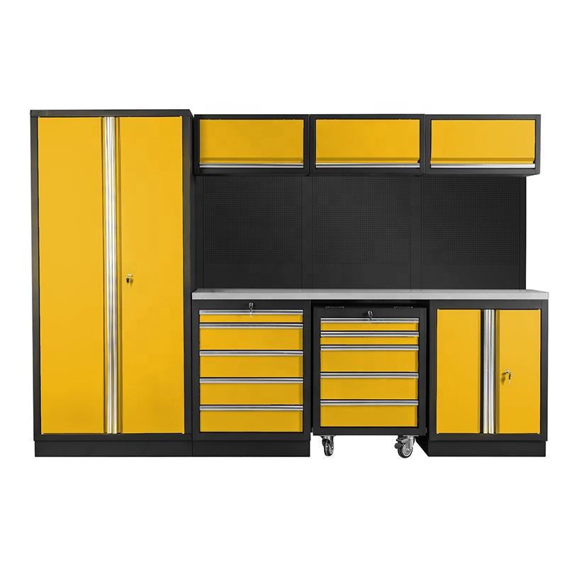 Garage Tool Cabinet Metal Steel Workshop Workstation Drawer Work Bench with Tools