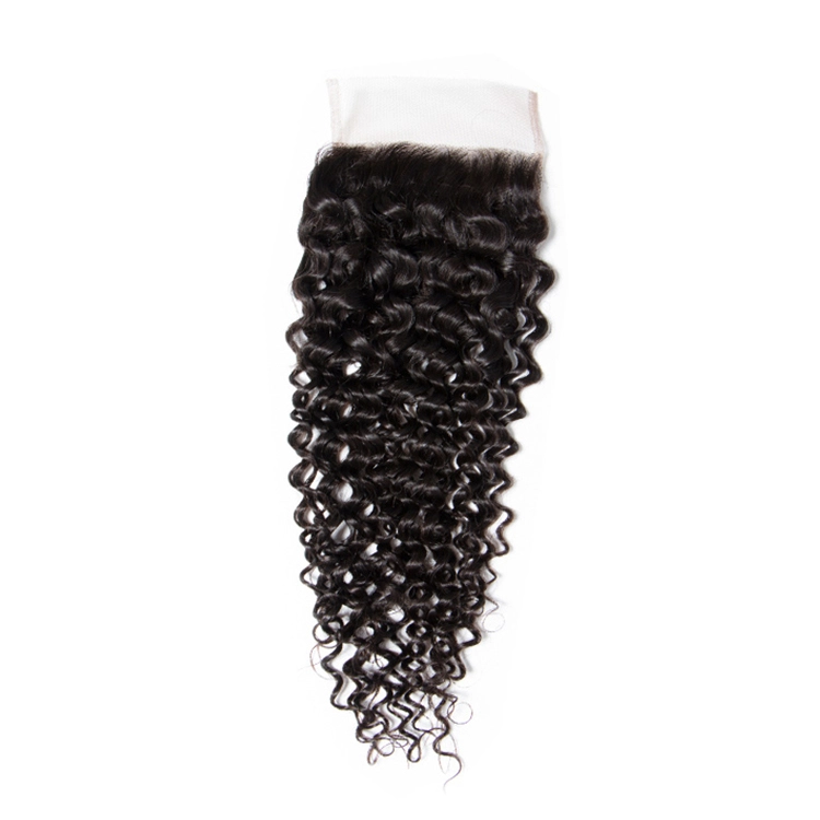 Brazilian hair curly lace closure