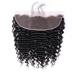 Brazilian hair deep wave lace frontal