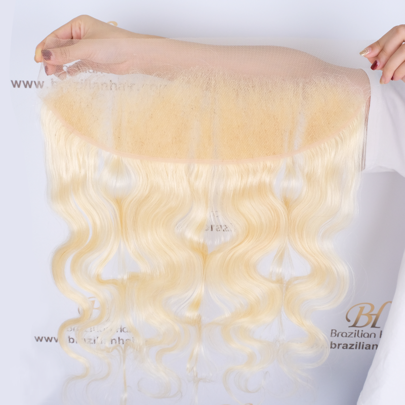 Brazilian hair Blonde Body Wave 13x4 lace frontal