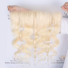 Brazilian hair Blonde Body Wave 13x4 lace frontal