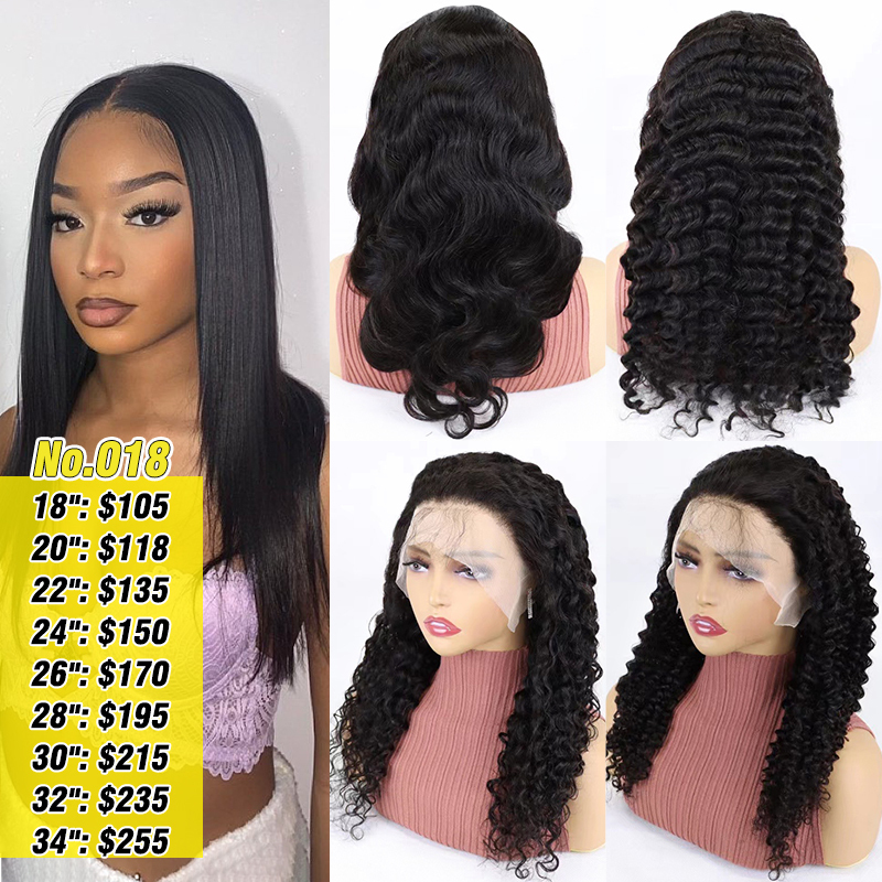 Transparent 13x4 Lace Front Wig 150% Density Wigs For Women