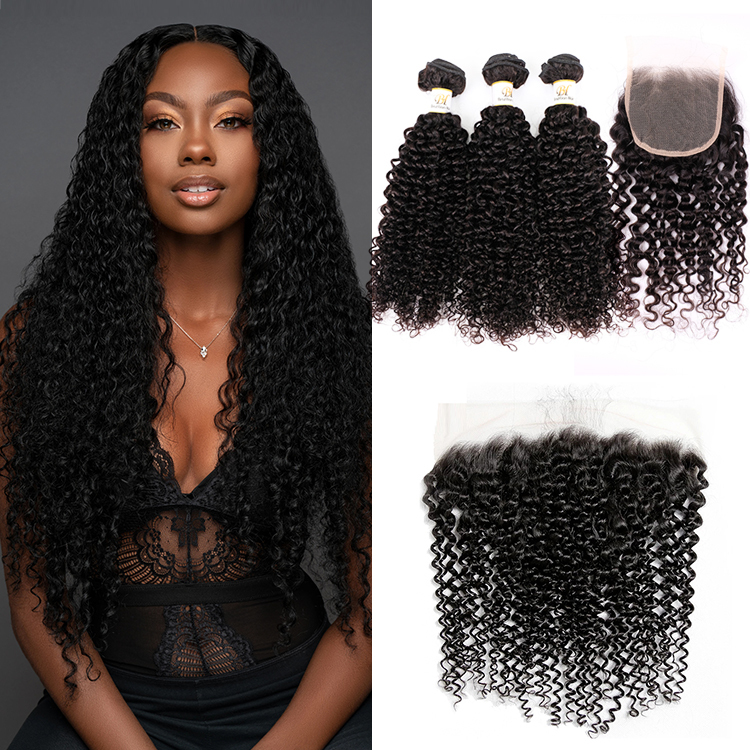 Transparent Lace Deep Curly bundle Deals