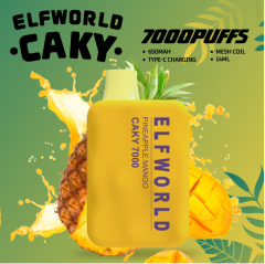 ELFWORLD CAKY 7000 RECHARGEABLE DISPOSABLE VAPE POD DEVICE WHOLESALE (7000 PUFFS)