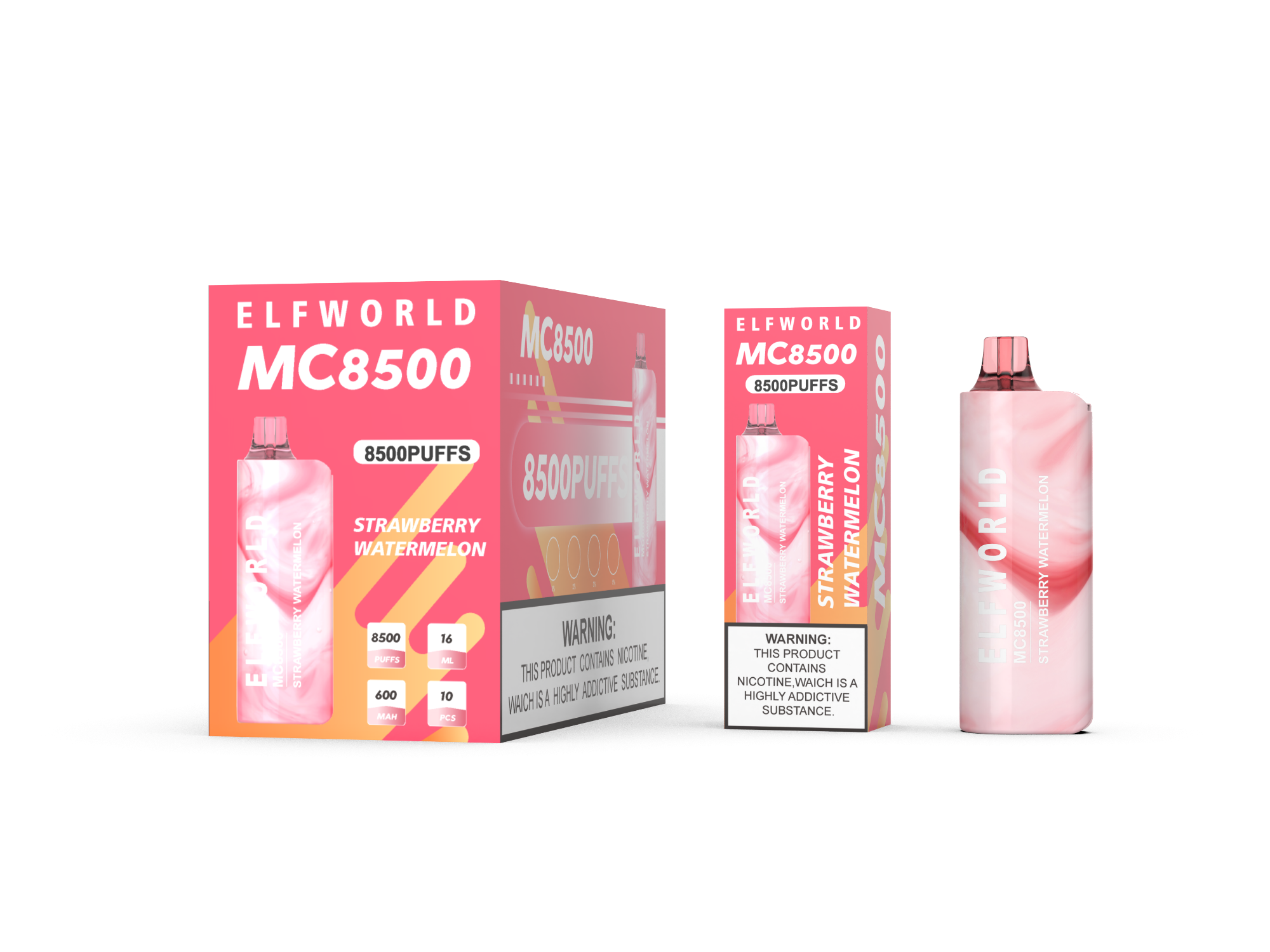 ELFWORLD MC8500 RECHARGEABLE DISPOSABLE VAPE POD DEVICE WHOLESALE (8500 PUFFS)