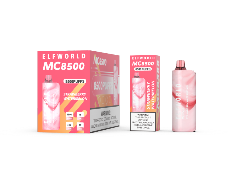 ELFWORLD MC8500 RECHARGEABLE DISPOSABLE VAPE POD DEVICE WHOLESALE (8500 PUFFS)