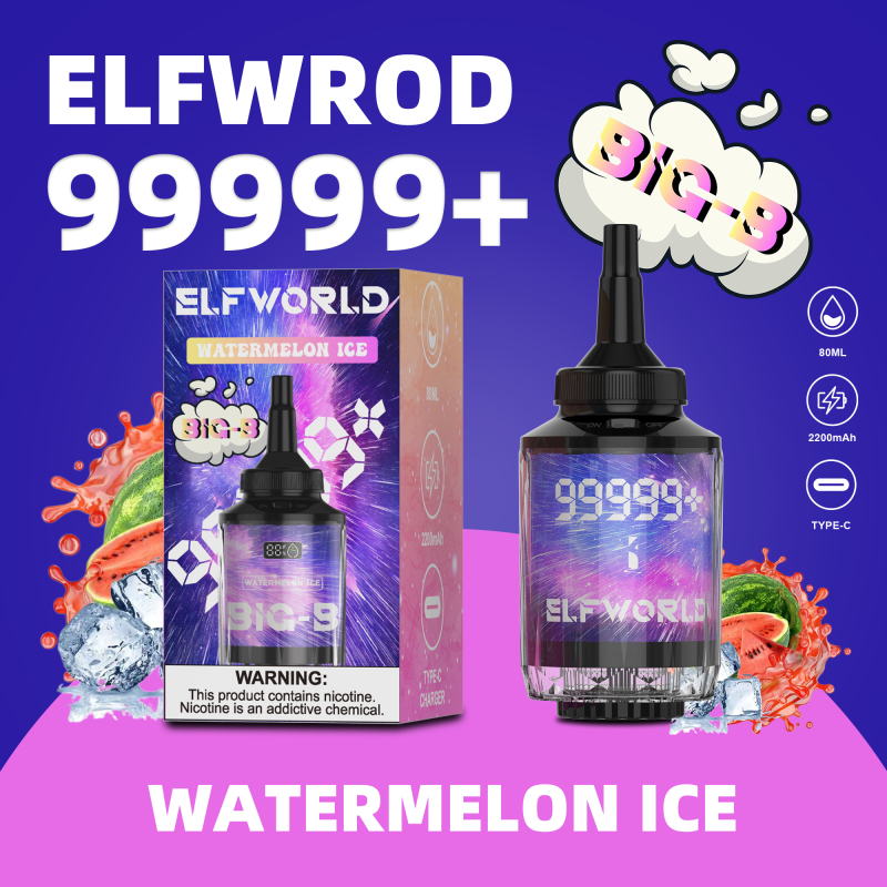 ELFWORLD BIG-B 100000 PUFFS E-HOOKAH HEAD AND DISPOSABLE VAPE DEVICE WHOLESALE (100000 PUFFS)