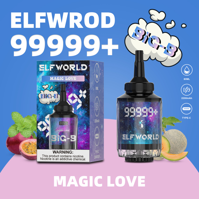 ELFWORLD BIG-B 100000 PUFFS E-HOOKAH HEAD AND DISPOSABLE VAPE DEVICE WHOLESALE (100000 PUFFS)