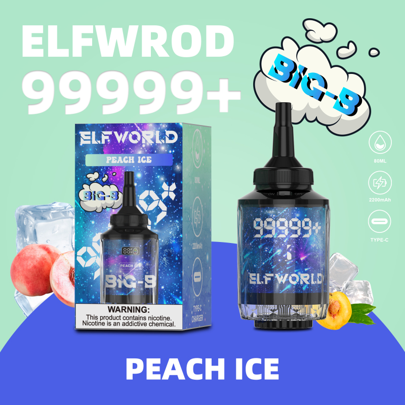 ELFWORLD BIG-B 100000 PUFFS E-HOOKAH HEAD AND DISPOSABLE VAPE DEVICE WHOLESALE (100000 PUFFS)
